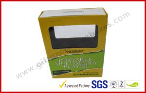 Quality Transparent Window Electronics Gift Packaging , Printed Paper Standard Magnetic Box wholesale