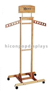Visual Merchandising Wooden Display Racks / Clothes Hanging Rack