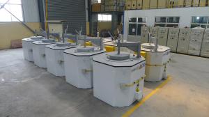Quality 1000KG 980C Aluminum Melting Furnace Crucible For Melting Aluminum Low Heat Losses wholesale