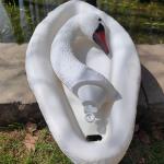 Rester Body Style Hunting Decoy Lifelike Plastic Life Size Swan Decoy for Geese
