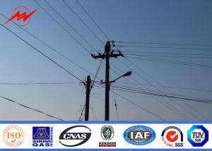 Quality Round Tapered Polygonal Galvanised Steel Pole For Electrical Transmission wholesale