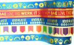 Custom Printed 15mm*10m Gold Foil Decorative Washi Tape