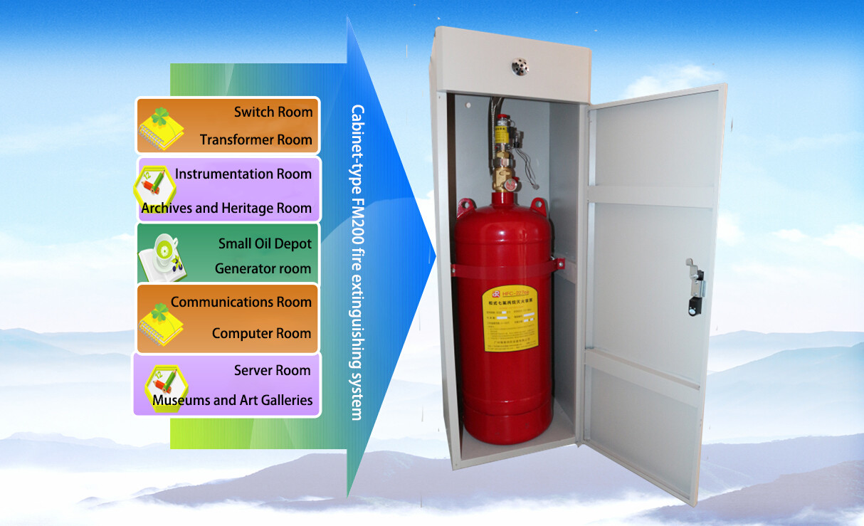 High-Efficiency Cabinet-Style HFC-227ea Fire Suppression System | No-Piping Solution for Data Centers & Server Rooms