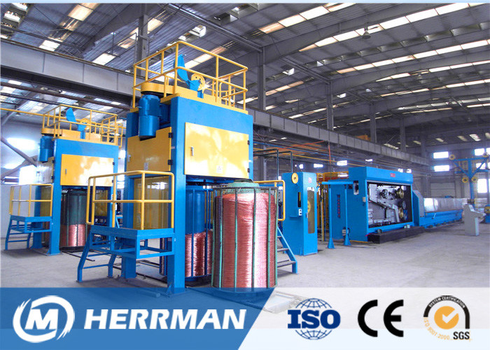 2 Wires Rod Breakdown Brass Wire Drawing Machine 1800m / Min Line Speed
