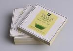 Personalized printed silver embossing self adhesive artpaper labels for green