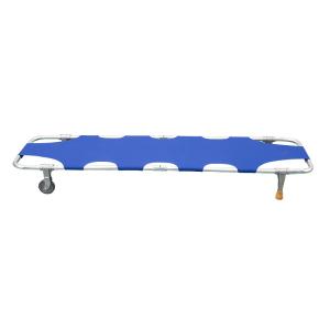 Quality Class I Instrument Classification Metal Medical Folding Stretcher with Wheels wholesale