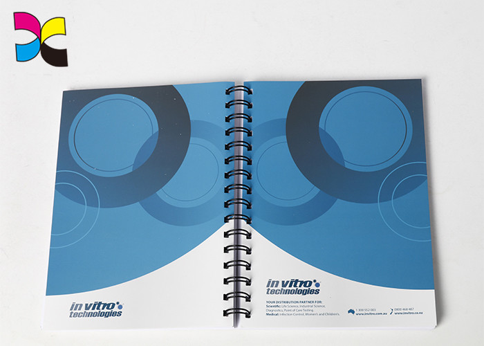 Student Spiral Notebook Printing Custom Coated Woodfree Paper Eco Friendly