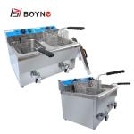 6.6kw Commercial Kitchen Cooking Equipment Electric Double Tank Fryer
