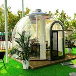 Full 360°Transparency Polycarbonate Modular Dome Tent Outdoor Glamping Dome Tent
