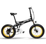Non Slip Foldable 20 Inch Electric Bike Strong Grip Beaches Highways Use