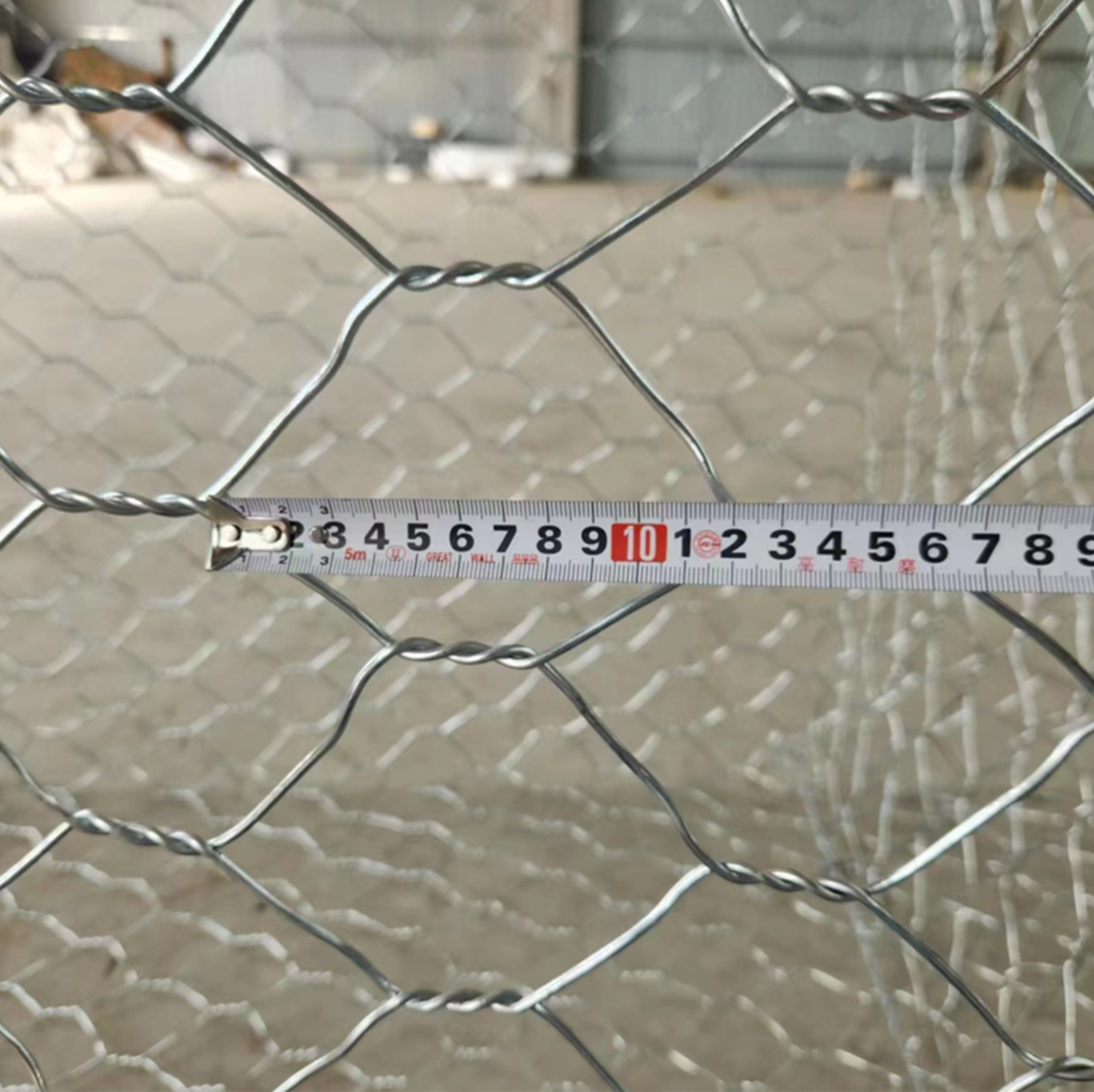 1*1*2m size Rete Metallica Gabion Box Reservoir Embankment Reinforcement High Strength Resistant Mesh