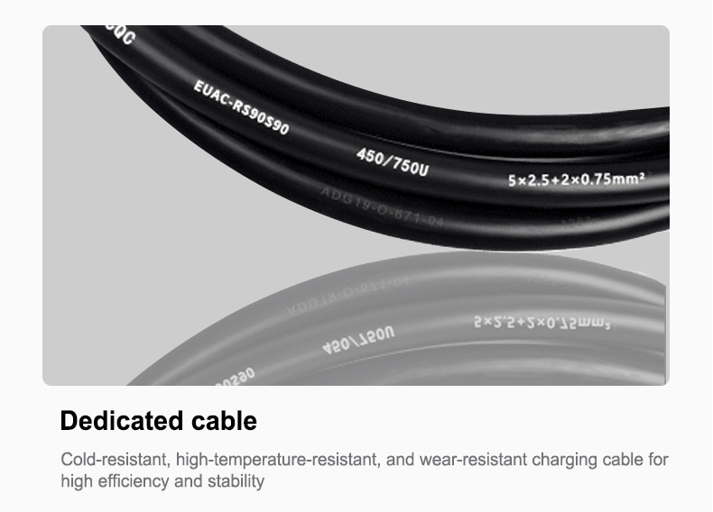 European Standard Type2 GBT EV Charging Cable 5M 3.5KW 7KW 11KW 22KW for Commercial Charger Station