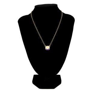 Quality Dainty Name Diamond Pendant Necklace Gold Long Diamond Moon Necklace wholesale