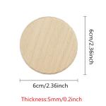 Tree Bark 5cm Natural Wood Discs Circle Wood Slices Cutouts Ornaments
