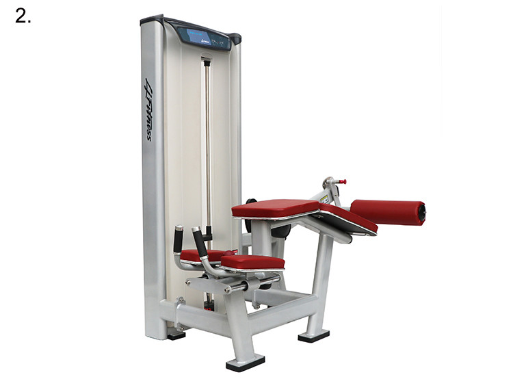 Indoor Gym Matrix Workout Equipment , Prone Leg Curl Exercise Machine