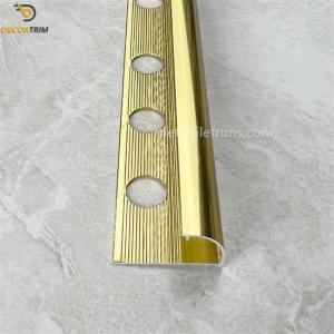 Quality 2.5m 3m Aluminium Tile Trim Flexible Corrosion Resistant wholesale