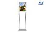 Light Silver Aluminum Structure Poster Display Stands For Advertising No Light