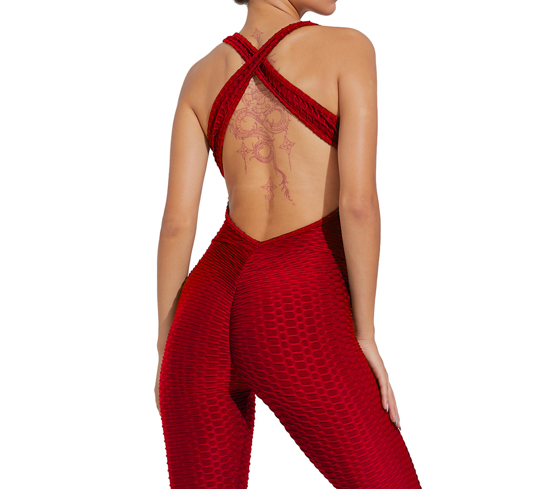 92 Polyester 8 Spandex Gym Tummy Control Yoga Suit Set