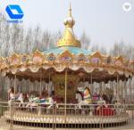 Fashion Classic Fairground Rides , Luxury Amusement Park Carousel For Children