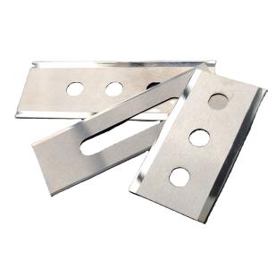 Quality Industrial tungsten carbide razor blades film cutting knife double edge 3 hole slotted slitting blades wholesale