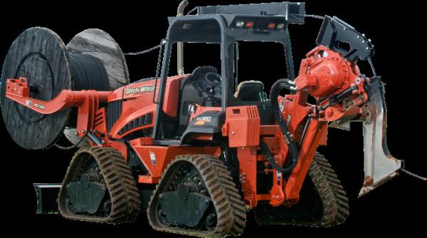 RT120 Quad Undercarriage Continous Rubber Tracks 450x86ARBX42 for Ditch Witch