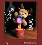 EN71-1-2-3 Christmas Light Up Singing Animal Toys For Kids