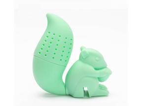 Quality BPA Free Lovely Reusable Squirrel Animals Shape Loose Leaf Tea Infuser Steeper wholesale