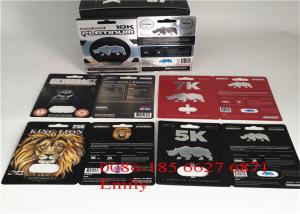 Quality Rhino 69 Blister Card Packaging 9 x 12cm With Glossy Surface Finishing wholesale