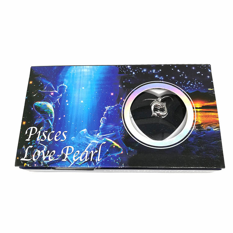 12 Horoscope Zodiac Natural Wish Freshwater Love Pearl Precious Zodiac Cage Holder Necklace Pendant Gift Set