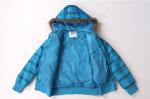 Ladies jacket Quality Coats Fashion Keep Warm Autumn And Winter blue lattice