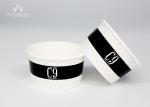 Black Printed Summer Disposable Ice Cream Cups PE Lined Moisture Proof