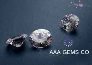 Quality Necklaces 5mm AAA GEMS Sythetic Stones Colorless Moissanite With Round Shape wholesale