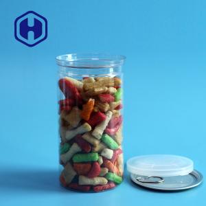 Quality 500ml Clear Plastic Cans Dried Vegetable Canned Food Disposable Pet Canister wholesale
