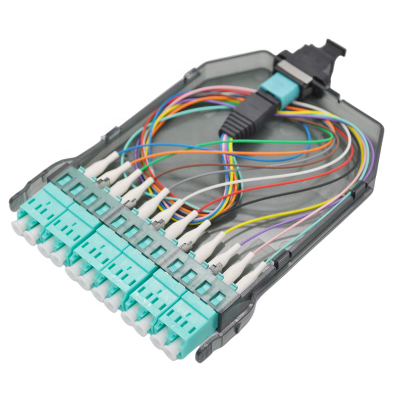 1 MPO to LC/UPC 12 Ports LC Cassette Box Om3 Waterproof Fiber Optic Patch Panel