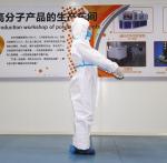 Full Body White Disposable Overalls , Surgical Disposable Protective Coveralls
