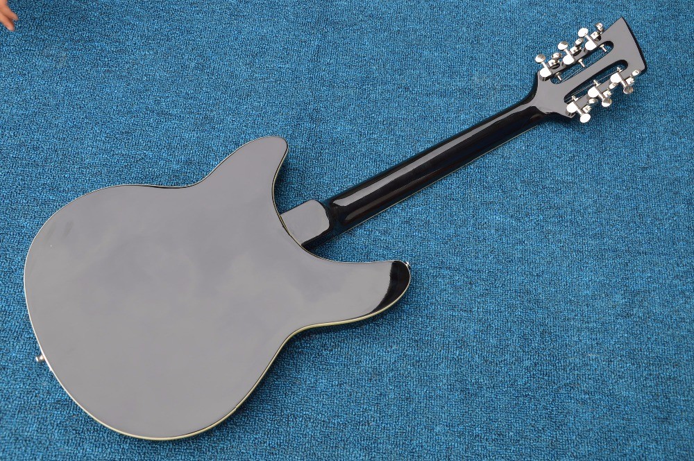 Musical instrument professional electric guitars rickenback guitar 12 string black solid body rickenback jazz guitar