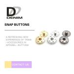 Copper Press Stud Buttons Plating Gold & Black Antique Silver