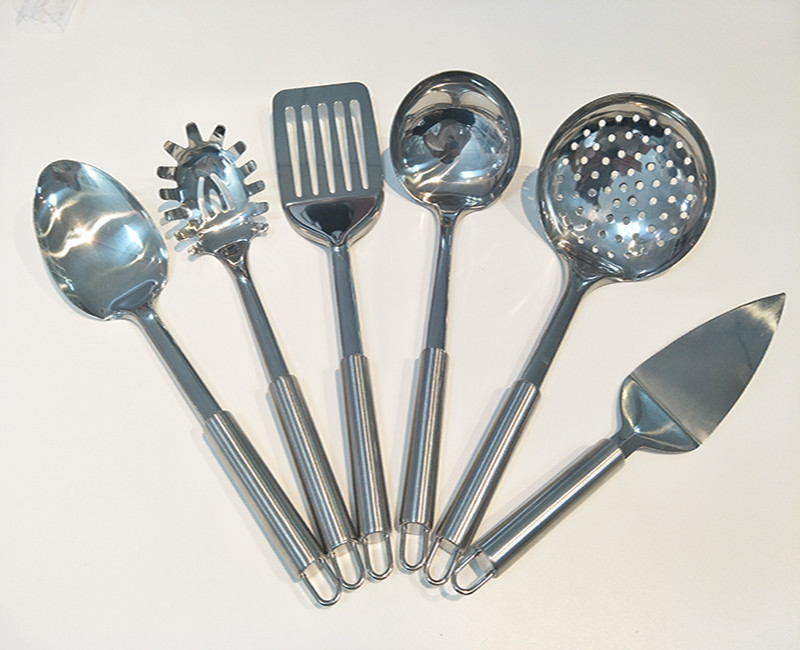 Stainless Steel Kitchen Utensils Set Durable Non Stick Coating Ergonomic Handle Dishwasher Safe Cookware