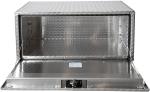 Diamond Pedal Aluminum Storage Cabinet Silver Aluminum Truck Box