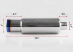 N1 Style 2.5" Inlet 4.0" Outlet Toyota Exhaust Muffler