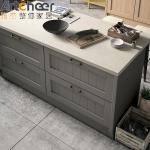 American Style Luxury Design Solid Wooden Kitchen Cabinets with Kitchen Pantry