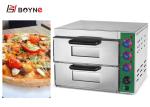 2 Decks Home Kitchen Toaster Mini Pizza Oven Electric Bread Maker 3KW For Bakery