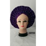 2023 Fashion gold Aotogele african gele headtie for wedding already to wear