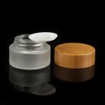 Customized Colors Skin Care Glass Bottle Jar Packaging Bamboo Products 5g15g 20g