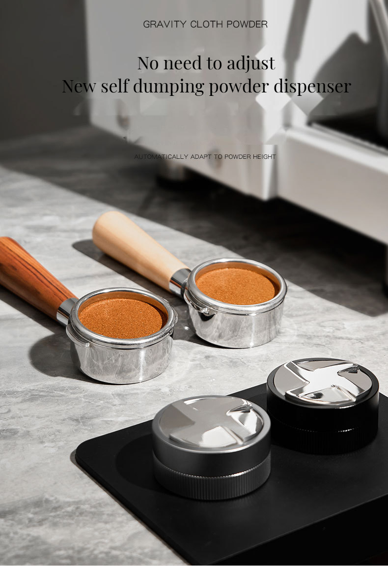 Product Ideas Double Head Distributor Espresso Coffee Tamper in 51mm/53mm/58mm Metal