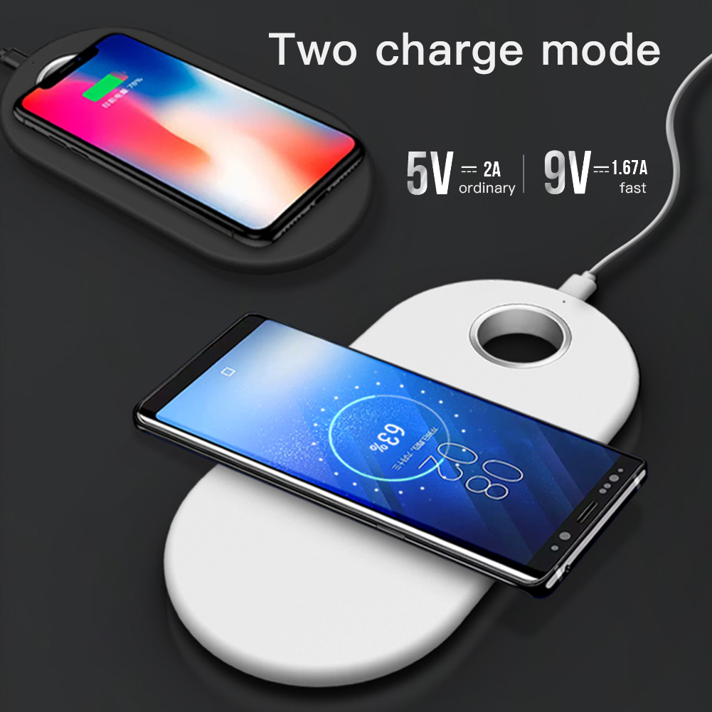 ABS PC QC 3.0 10W Qi Portable Wireless Charging Pad