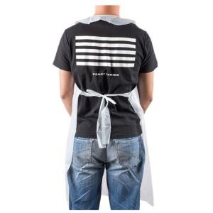 Quality Lightweight Disposable CPE Plastic Aprons , Sleeveless Plastic Kitchen Aprons wholesale