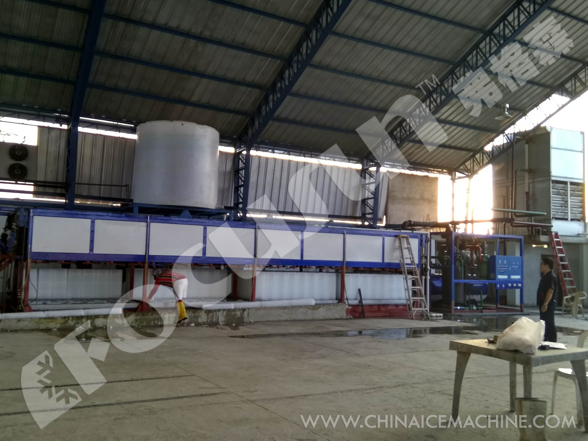 30 Tonnes Daily Capacity Ice Block Machine Bitzer Compressor and Automatic Operation