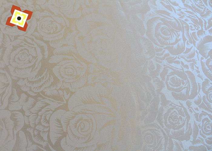 550cm Mattress Quilting Fabric Lifelike Breathable Refreshing Flowers Digital Print Eco - Friendly