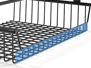 Plant Fiber Type Under Desk Slideable Drawer for No Drill Cable Management Tray Basket